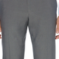 Calça social masculina Perry Ellis Modern Fit Performance Stretch com estampa sutil, cinza, tamanho 42x30