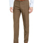 Calça social xadrez Perry Ellis masculina, ajuste moderno, tamanho 30x30, marrom