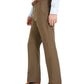 Calça social xadrez Perry Ellis masculina, ajuste moderno, tamanho 30x30, marrom