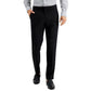 Calça social masculina Perry Ellis Slim Fit, sem passar roupa, elástica, mesclada, preta, tamanho 33x30