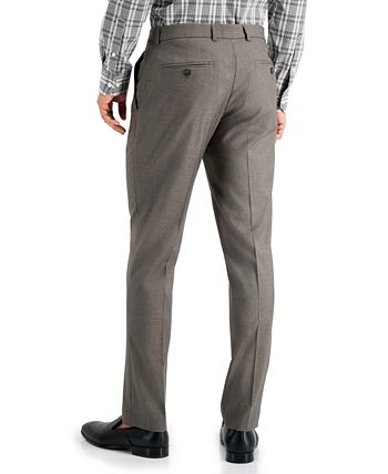 Calça social masculina Perry Ellis Slim Fit, sem passar roupa, elástica, mesclada, tamanho 30X30, verde