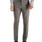 Calça social masculina Perry Ellis Slim Fit, sem passar roupa, elástica, mesclada, cinza, tamanho 32x30