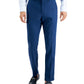 Calça social masculina Perry Ellis Slim Fit, sem passar roupa, elástica, mesclada, tamanho 32x32, azul