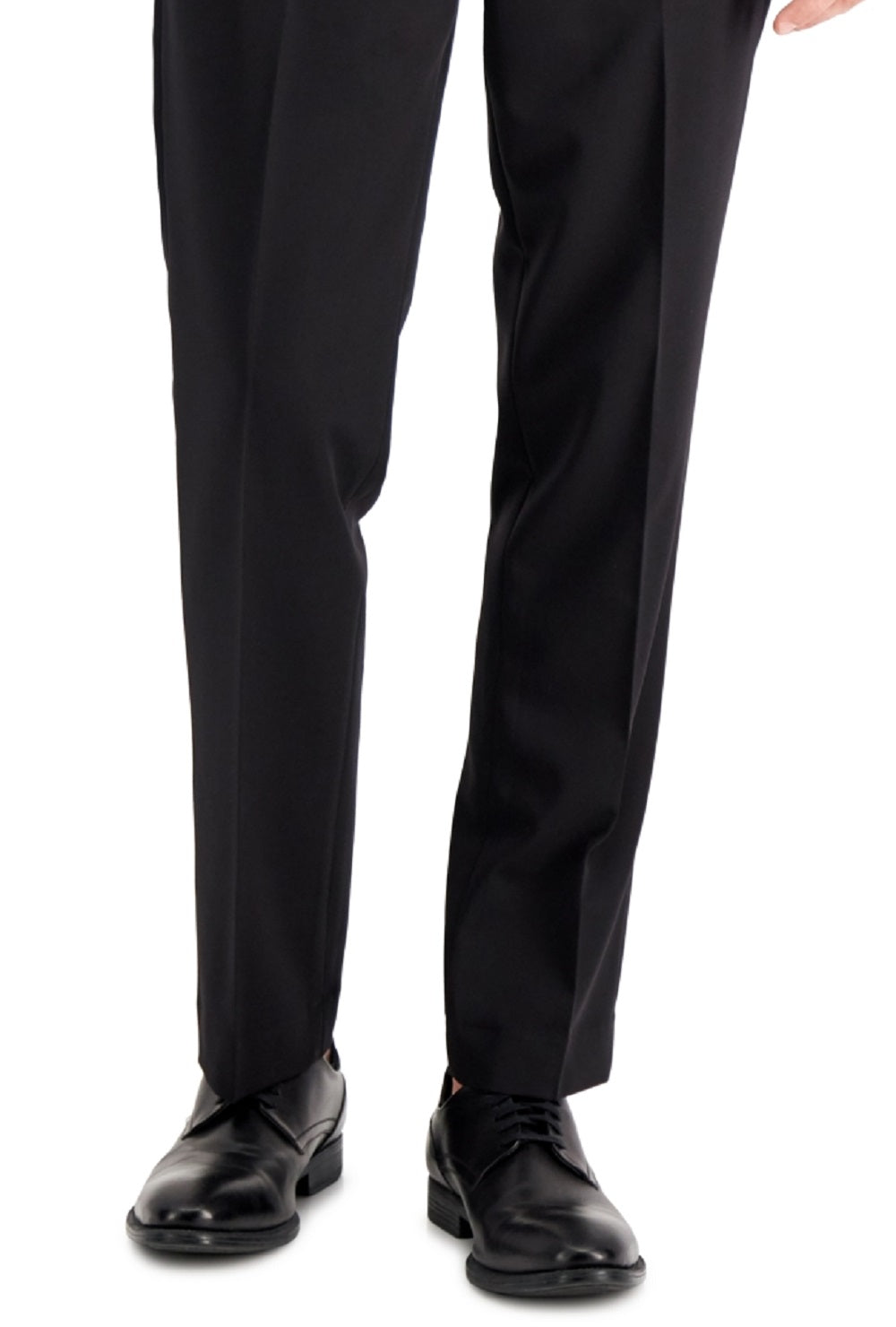 Calças Perry Ellis Masculinas Modern Fit Stretch Solid Resolution Pretas Tamanho 34X30
