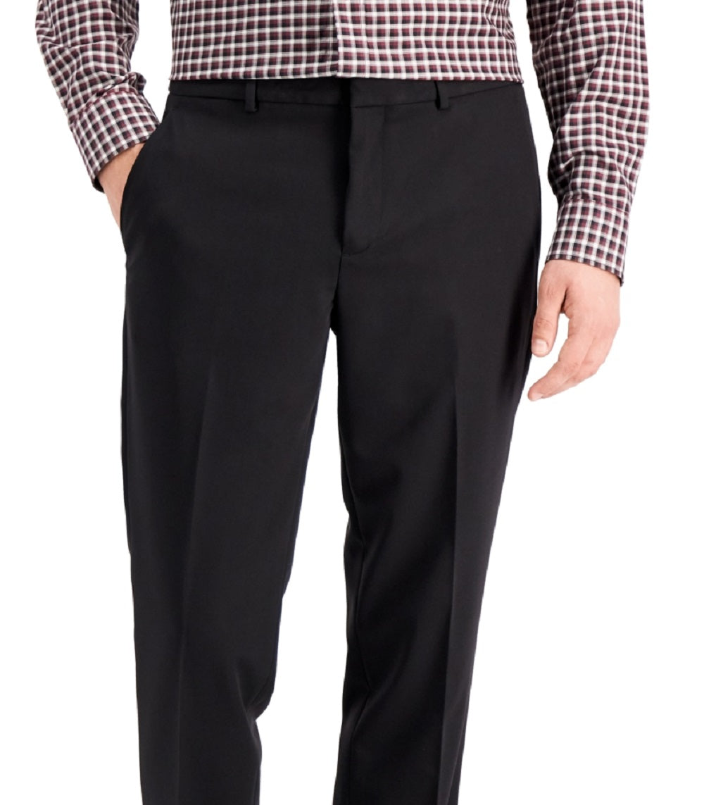 Calça Perry Ellis Masculina Modern Fit Stretch Solid Resolution Preta Tamanho 38X32