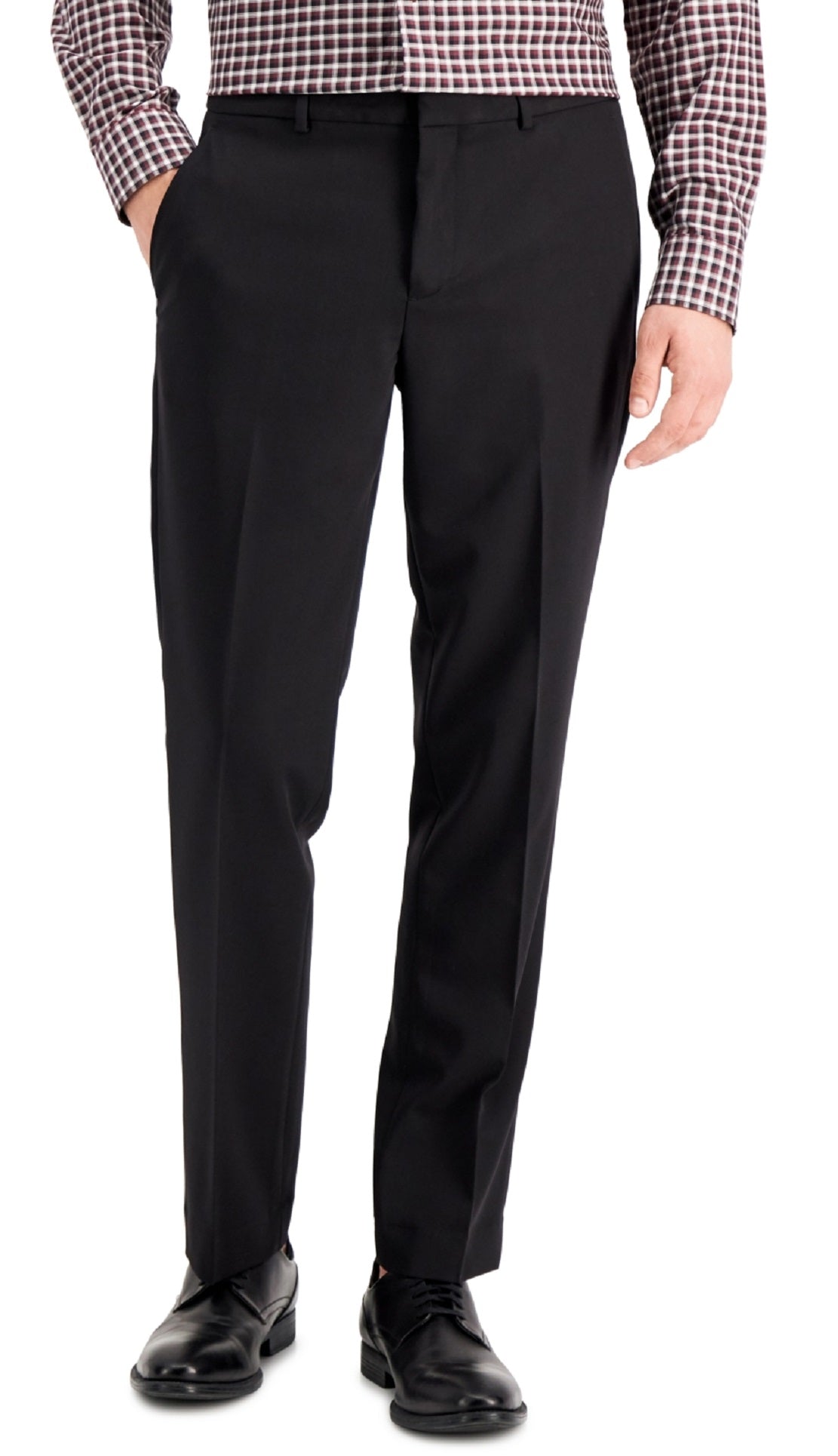 Calça Perry Ellis Masculina Modern Fit Stretch Solid Resolution Preta Tamanho 40X32