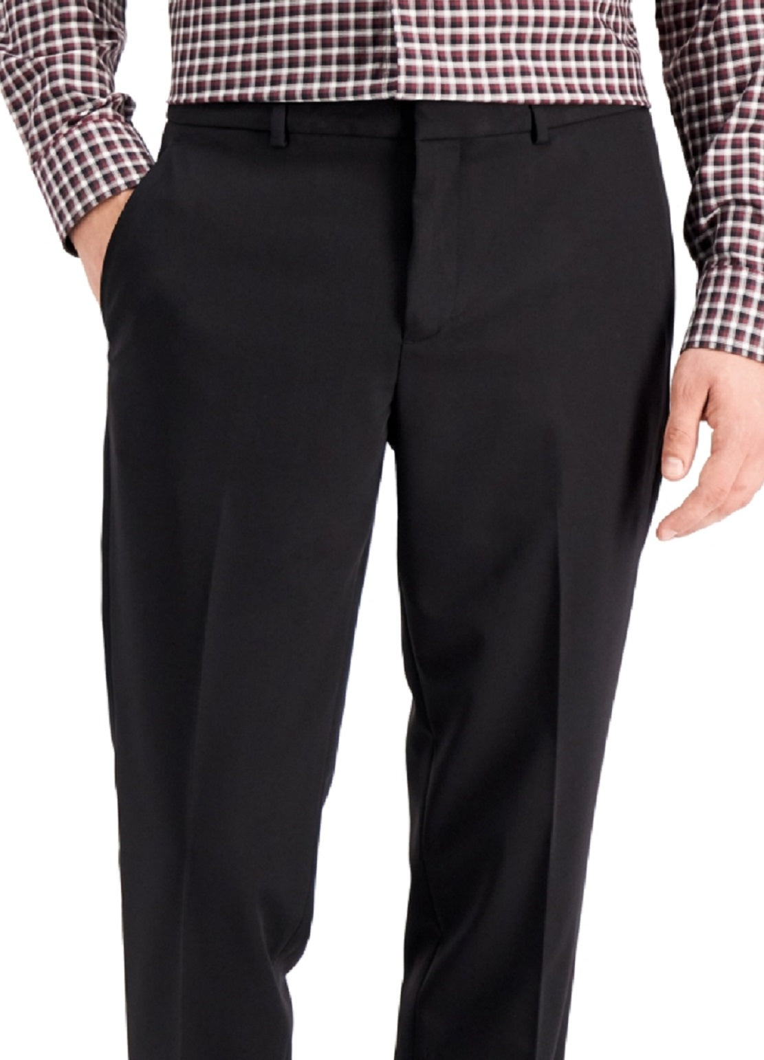 Calça Perry Ellis Masculina Modern Fit Stretch Solid Resolution Preta Tamanho 40X32