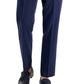 Calça Perry Ellis Masculina Modern Fit Stretch Solid Resolution Azul Tamanho 36X30