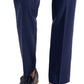 Calça Perry Ellis Masculina Modern Fit Stretch Solid Resolution Azul Tamanho 36X32