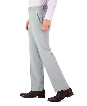 Calça Perry Ellis Masculina Modern Fit Stretch Solid Resolution Cinza Tamanho 34X30