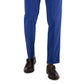 Calça social masculina Perry Ellis Portfolio Slim Fit xadrez tonal azul tamanho 30x30