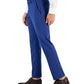 Calça social masculina Perry Ellis Slim Fit Tonal Check Azul Tamanho 34X30