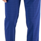 Calça social masculina Perry Ellis Portfolio Slim Fit xadrez tonal azul tamanho 34x32