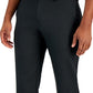 Calça de sarja Perry Ellis masculina, corte moderno, preta, tamanho 32x30