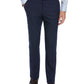 Calça social masculina Perry Ellis Portfolio Slim Fit com frente lisa, azul, tamanho 34x29