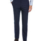 Calça social masculina Perry Ellis Portfolio Slim Fit com frente lisa, azul, tamanho 30x32