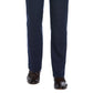 Calça social masculina Perry Ellis Portfolio Slim Fit com frente lisa, azul, tamanho 30x32
