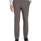 Calça social masculina Perry Ellis Portfolio Slim Fit com frente lisa, cinza, tamanho 36x32