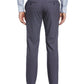 Calça social masculina Perry Ellis Portfolio Slim Fit com frente lisa, azul, tamanho 38x32