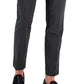 Calça masculina Perry Ellis Slim Fit com frente lisa, cinza, tamanho 38x29