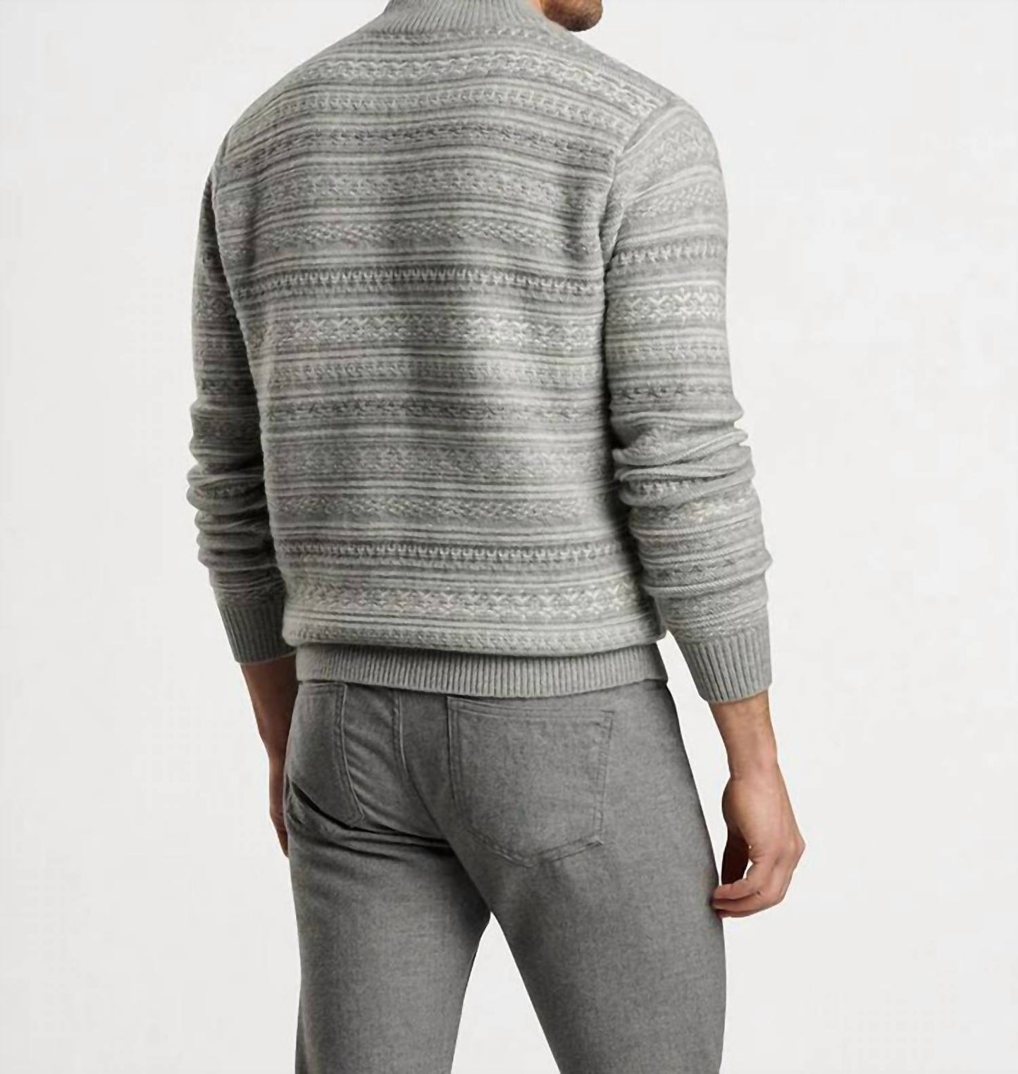 Peter Millar - Silverton Jaquard 1/4 Zip Sweater
