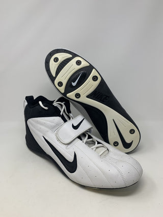 Chuteira de futebol Nike Open Field 3/4 masculina, branca/preta, tamanho 18 D(M) EUA
