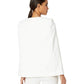 Jaqueta Upas Cape Feminina BCBGMAXAZRIA Branca Tamanho Médio
