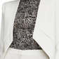 Blazer assimétrico Lloyd aberto frontal feminino BCBGMAXAZRIA, branco, tamanho pequeno