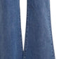 Anniewear - High Rise Wide Leg Cropped Denim Jean