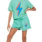 Vintage Havana - Burnout Lightning Smiley Short
