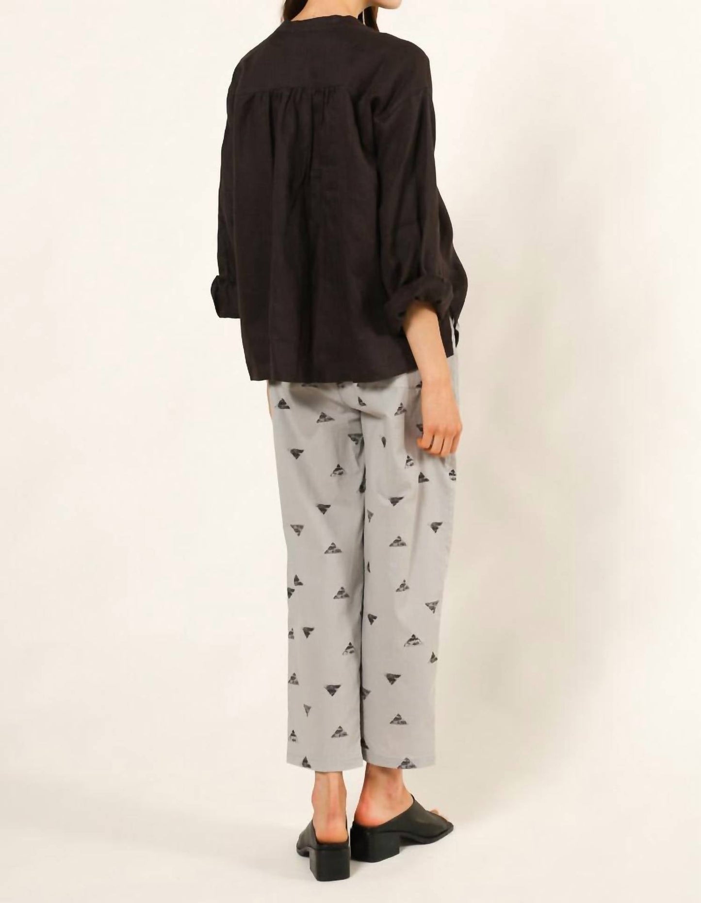 124 Voltaire - Triangle Print Tapered Pant