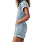 Free People - Marci Button Front Cuffed Shortall Romper