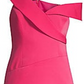 Vestido feminino BCBG Max Azria com bainha enviesada e micro cetim, rosa, tamanho 6