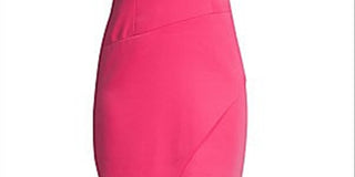 Vestido feminino BCBG Max Azria com bainha enviesada e micro cetim, rosa, tamanho 6