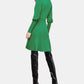 Vestido suéter feminino de malha de lã mista BCBGMAXAZRIA, verde, tamanho X-S