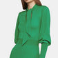 Vestido suéter feminino de malha de lã mista BCBGMAXAZRIA, verde, tamanho X-S