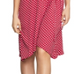 Vestido envelope falso de bolinhas BCBG Max Azria feminino rosa tamanho XS
