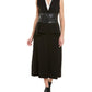 Casaco feminino com cinto BCBGMAXAZRIA, preto, tamanho X-S