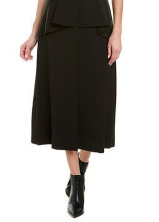 Casaco feminino com cinto BCBGMAXAZRIA, preto, tamanho X-S