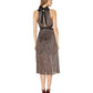 Vestido feminino BCBGeneration com decote falso e laço nas costas, preto, tamanho 2
