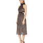 Vestido feminino BCBGeneration com decote falso e laço nas costas, preto, tamanho 2