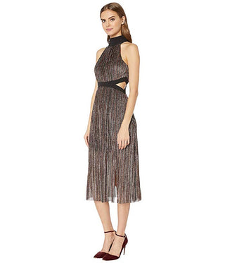 BCBGeneration Women's Mock Neck Bow Back Dress Black Size 2