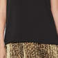 BCBGMAXAZRIA Top de cetim feminino com decote em V, preto, tamanho XX-S
