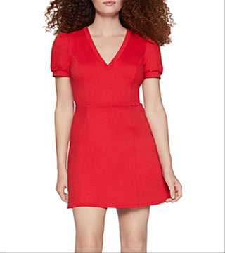 Vestido feminino liso evasê BCBGeneration vermelho tamanho XX-S