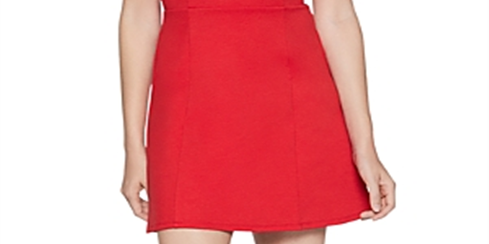 Vestido feminino liso evasê BCBGeneration vermelho tamanho XX-S