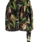 Macacão feminino estampado sobrepeliz BCBGMAXAZRIA verde tamanho X-S