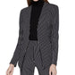 Blazer feminino BCBGeneration com manga três quartos, preto, tamanho X-S