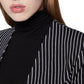 Blazer feminino BCBGeneration com manga três quartos, preto, tamanho X-S