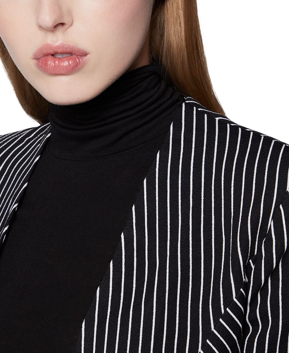 Blazer feminino BCBGeneration com manga três quartos, preto, tamanho X-S