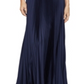 Vestido de noite feminino BCBGMAXAZRIA em cetim azul tamanho X-S